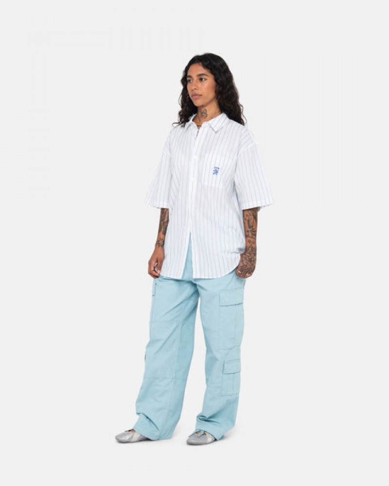 Pantalon Stussy Surplus Cargo Ripstop Hombre Azules Claro Chile | LXH-9075