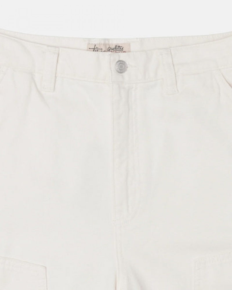 Pantalon Stussy Trabajo Pant Lona Hombre Beige Chile | QYE-8867