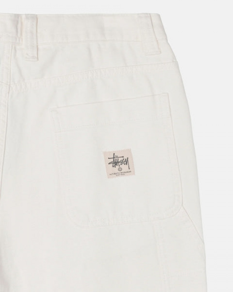 Pantalon Stussy Trabajo Pant Lona Hombre Beige Chile | QYE-8867