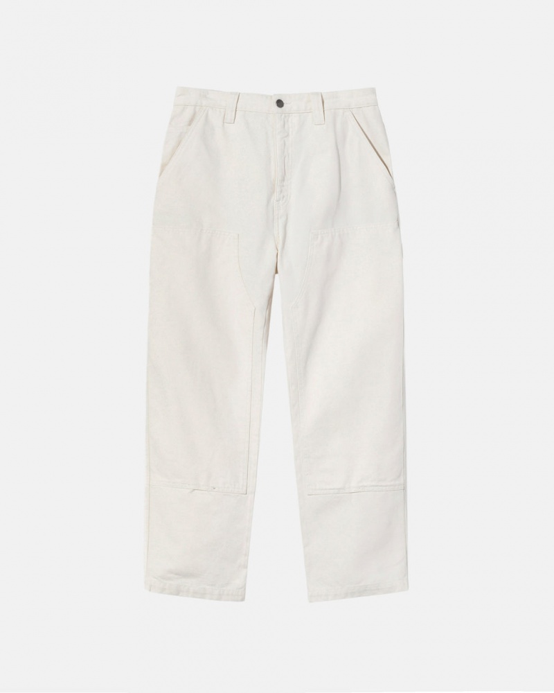 Pantalon Stussy Trabajo Pant Lona Hombre Beige Chile | QYE-8867