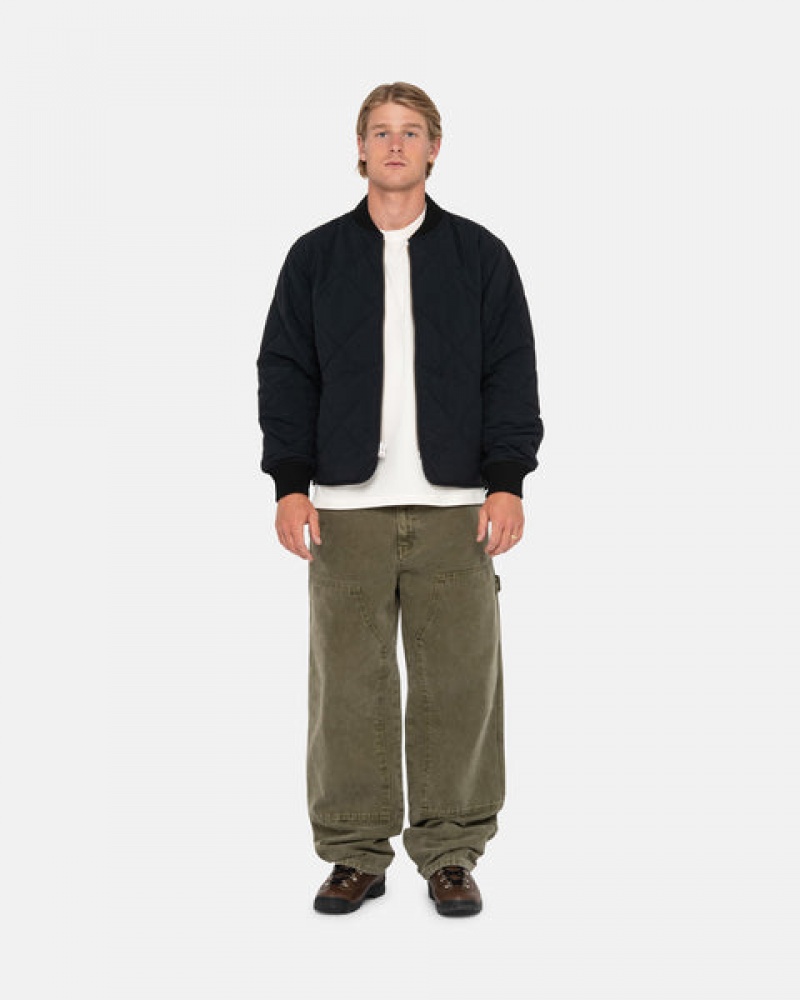 Pantalon Stussy Trabajo Pant Lona Hombre Verde Oliva Chile | NZE-9268