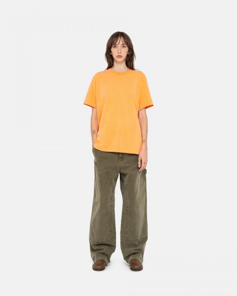 Pantalon Stussy Trabajo Pant Lona Mujer Verde Oliva Chile | KYM-1316