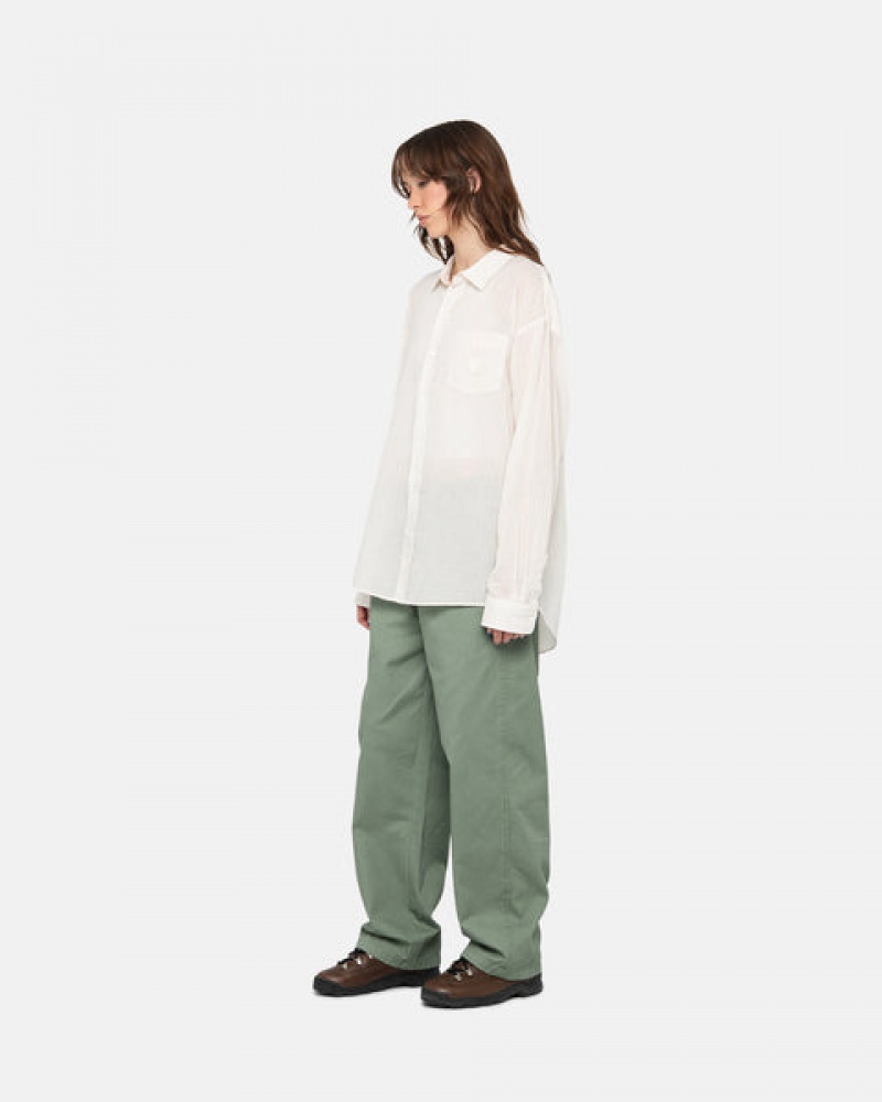 Pantalon Stussy Workgear Trouser Twill Hombre Verde Chile | UIX-4456