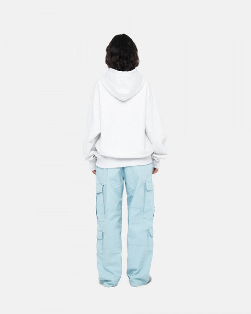 Sudadera con Capucha Stussy Basic Applique Hoodie Mujer Gris Chile | JFE-9775