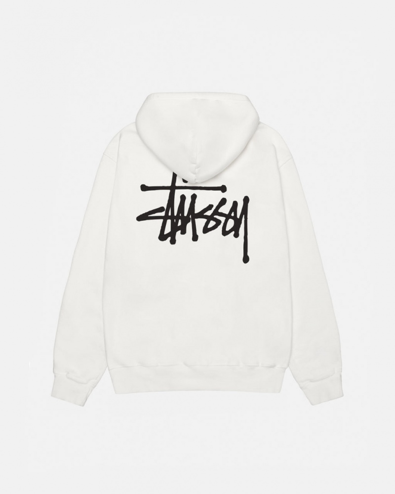 Sudadera con Capucha Stussy Basic Stussy Hoodie Pigment Dyed Hombre Beige Chile | DLK-8324